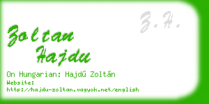 zoltan hajdu business card